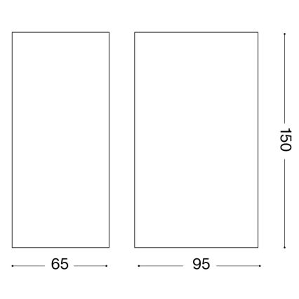 Ideal Lux - Vanjsko zidno svjetlo UP 2xG9/15W/230V IP44 smeđe