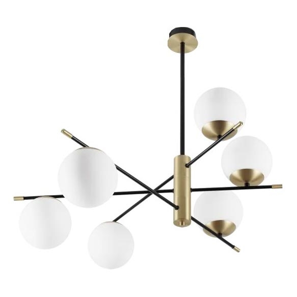 Ideal Lux - Viseći luster GOURMET 6xE14/28W/230V pr. 100 cm zlatna