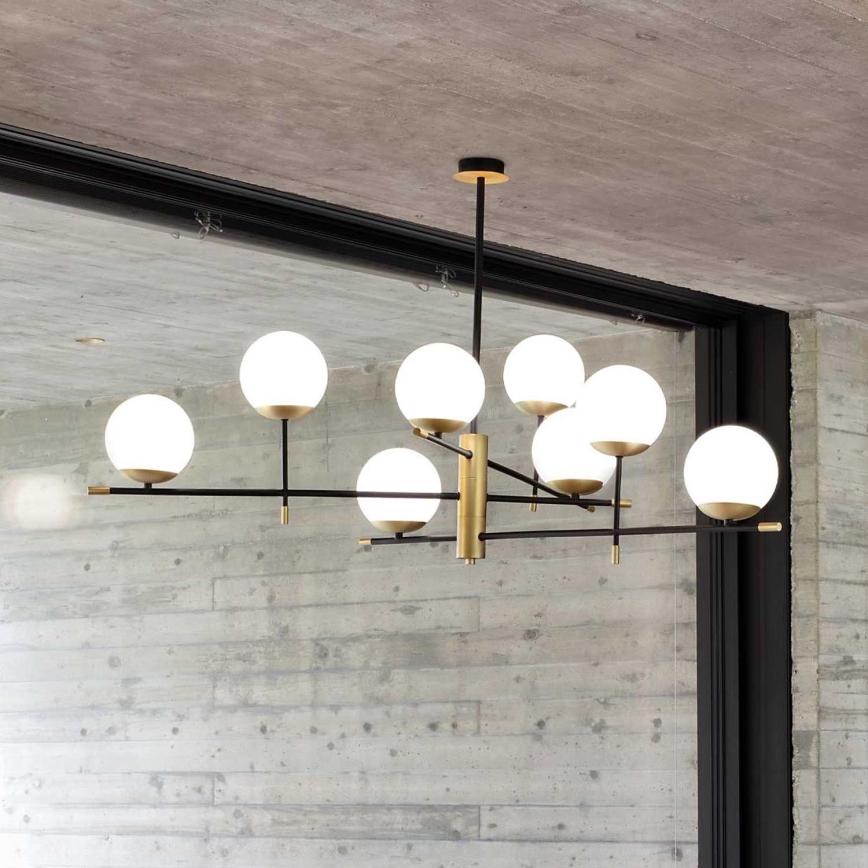 Ideal Lux - Viseći luster GOURMET 9xE14/28W/230V pr. 131,5 cm zlatna