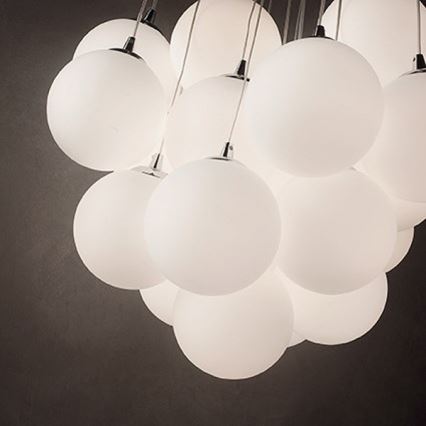 Ideal Lux - Viseći luster na lanku MAPA 11xE14/40W/230V Ø 58 cm bijeli