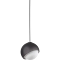 Ideal Lux - Viseći luster na sajli BLOOM 1xE27/42W/230V Ø 17 cm crni