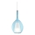 Ideal Lux - Viseći luster na sajli KALIQUE 1xE27/42W/230V Ø 18 cm dimljeno plava