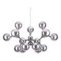 Ideal Lux - Viseći luster na sajli NODI 15xE14/28W/230V Ø 105 cm sjajni krom