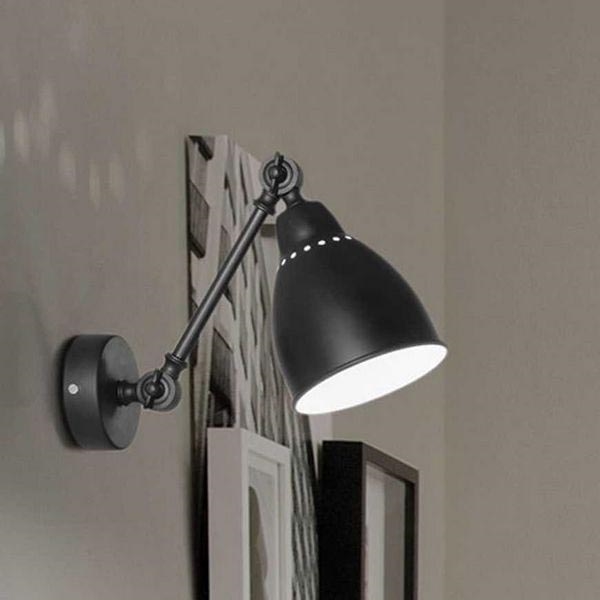 Ideal Lux - Zidna lampa 1xE27/60W/230V crna