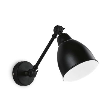 Ideal Lux - Zidna lampa 1xE27/60W/230V crna