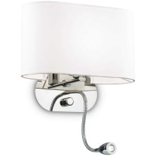 Ideal Lux - Zidna svjetiljka 1xE14/40W+LED/1W