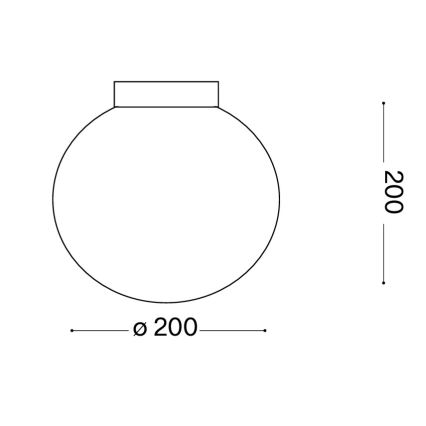 Ideal Lux - Zidna svjetiljka MAPA 1xE27/42W/230V Ø 20 cm bijela