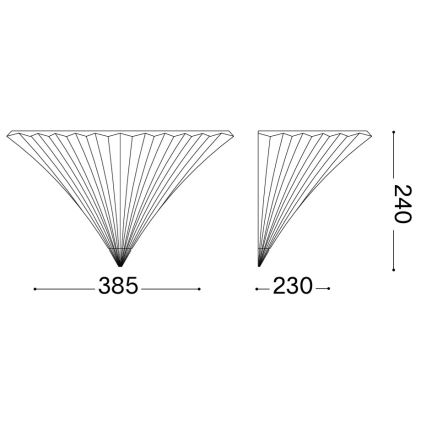 Ideal Lux - Zidna svjetiljka SANTA 1xE14/40W/230V prozirna