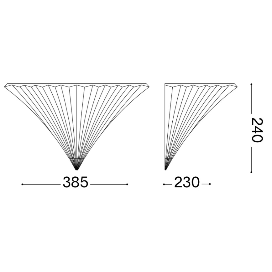 Ideal Lux - Zidna svjetiljka SANTA 1xE14/40W/230V prozirna