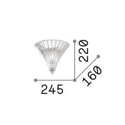 Ideal Lux - Zidna svjetiljka SANTA 1xE14/40W/230V zlatna