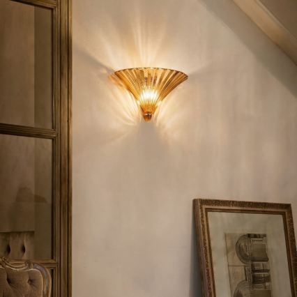 Ideal Lux - Zidna svjetiljka SANTA 1xE14/40W/230V zlatna
