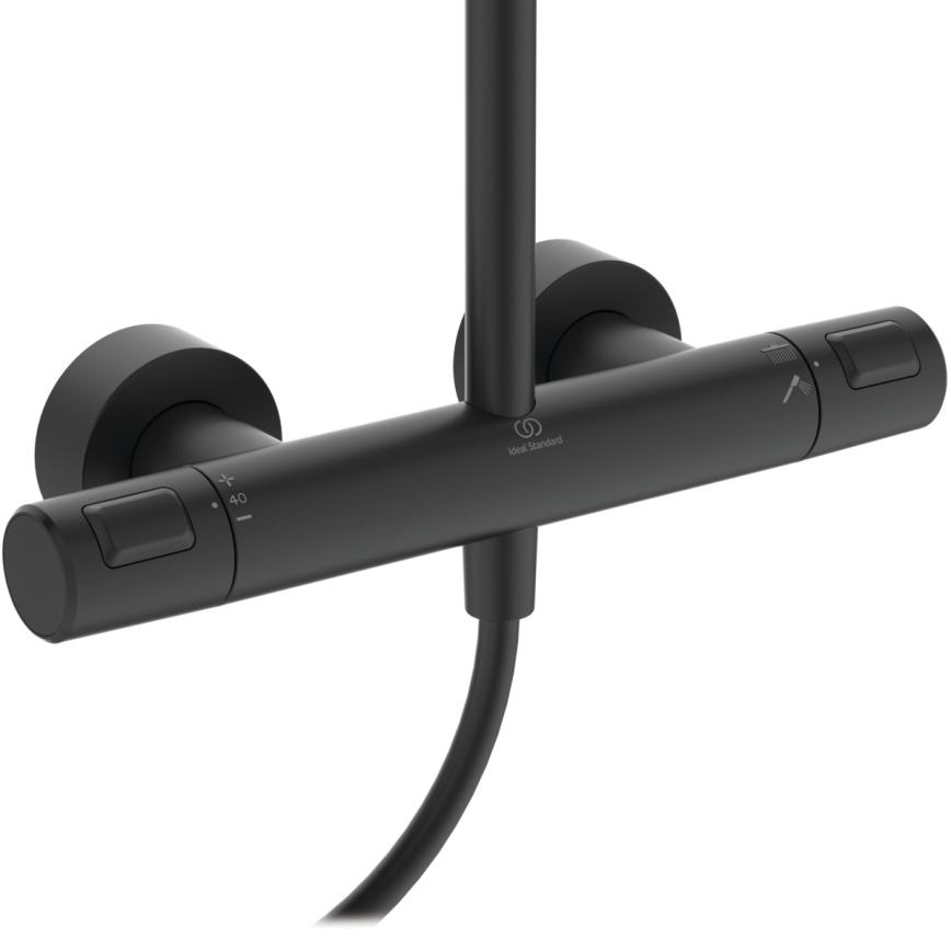 Ideal Standard A7545XG - Tuš set s termostatskom miješalicom CERATHERM T25, mat crne boje