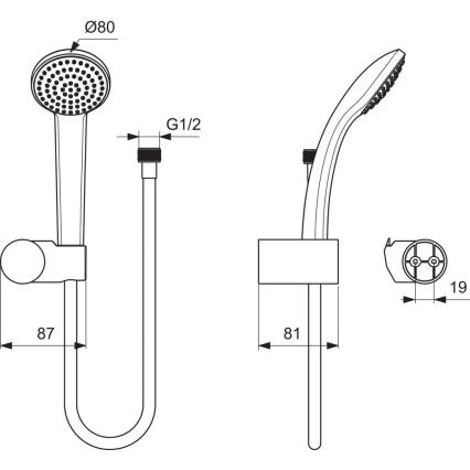 Ideal Standard B9506AA - Set za tuš IDEALRAIN, sjajni krom