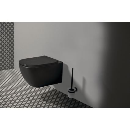 Ideal Standard T3546V3 - Viseća WC školjka TESI s daskom za WC SoftClose, keramika/crna