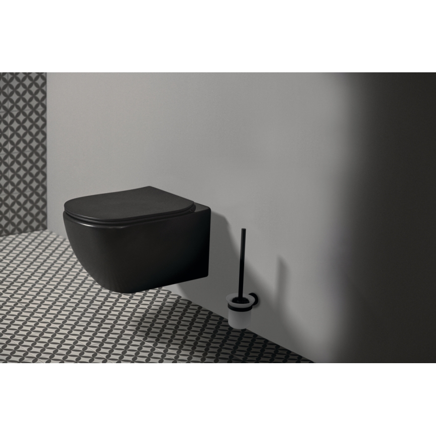 Ideal Standard T3546V3 - Viseća WC školjka TESI s daskom za WC SoftClose, keramika/crna