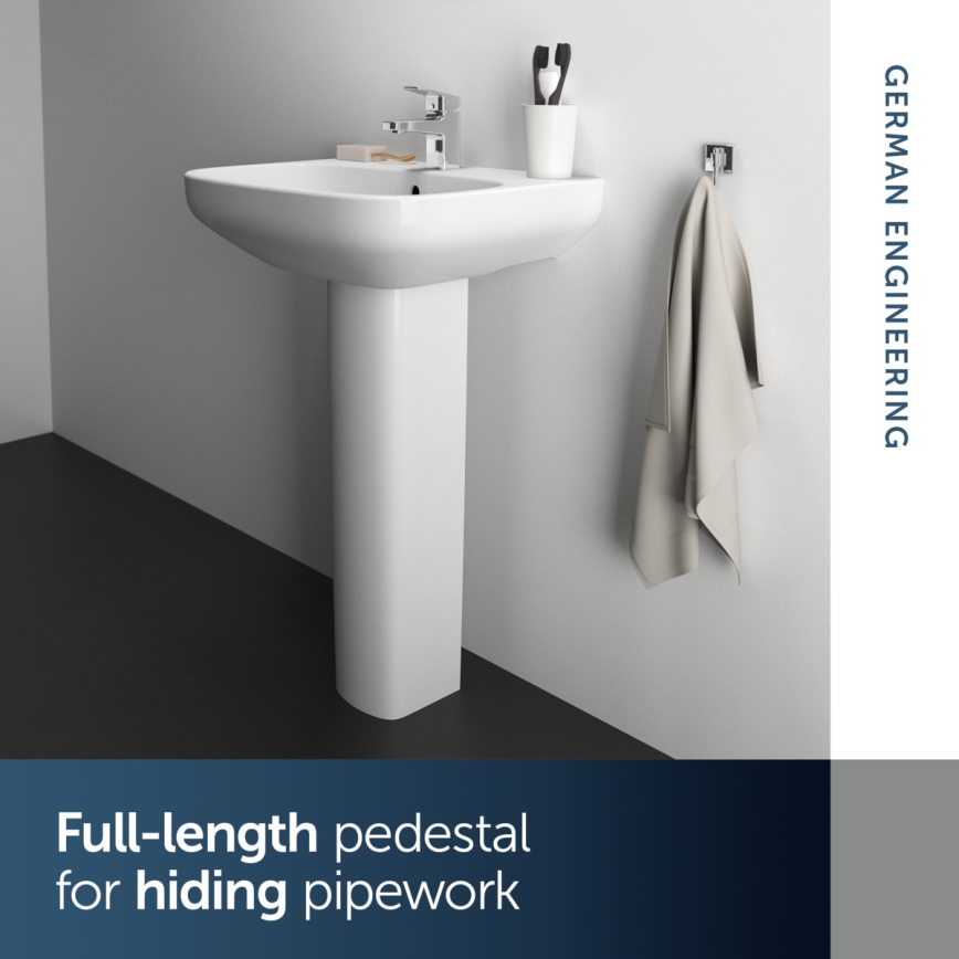 Ideal Standard T470501 - Zidni umivaonik I.LIFE A 60x48 cm keramika/bijela