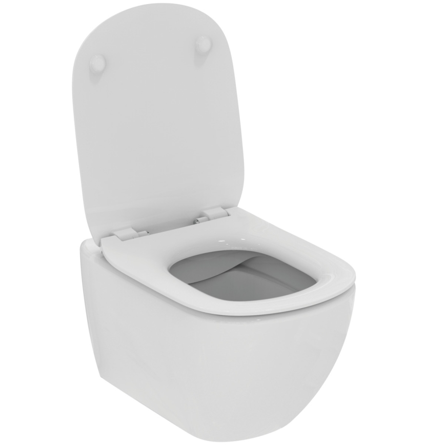 Ideal Standard T536001 - Zidna WC školjka bez obruba s WC daskom SoftClose TESI, keramika/bijela