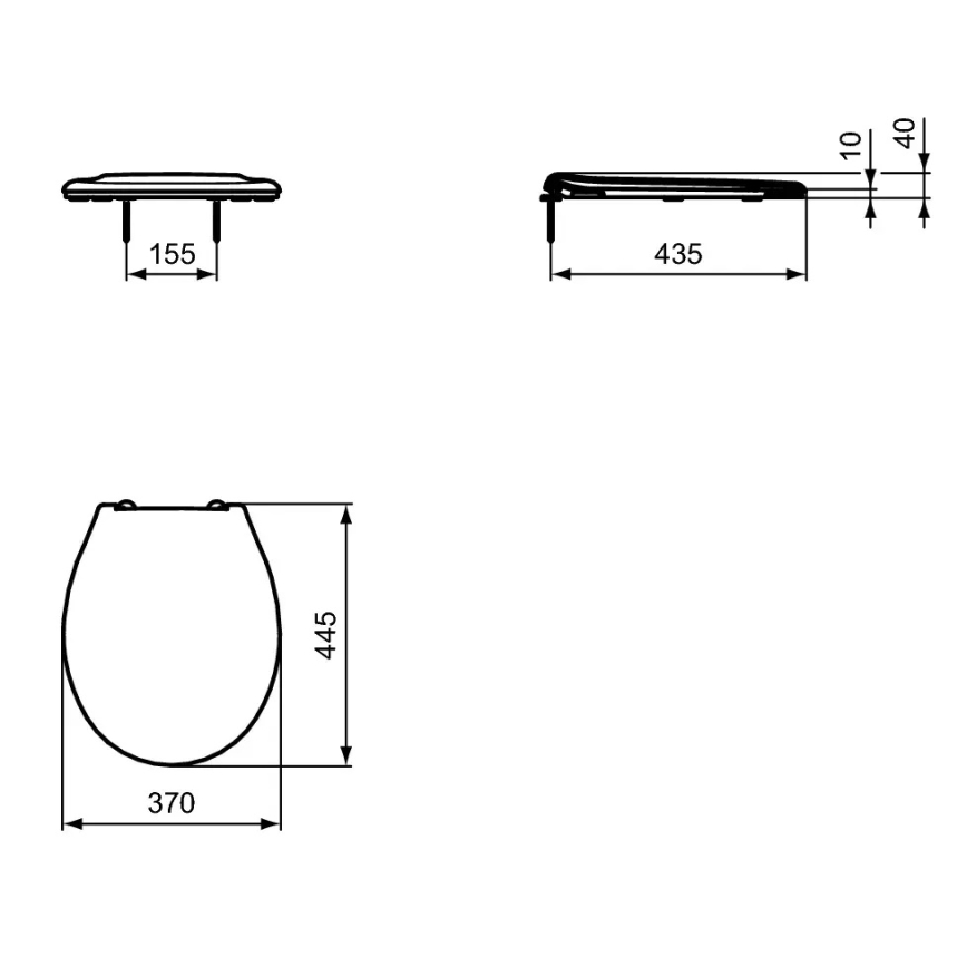 Ideal Standard W835001 - WC sjedalo bijelo