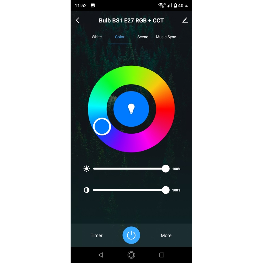 LED RGBW prigušivo kupaonsko stropno svjetlo LED/24W/230V 3000-6500K 33x33 cm IP54 bijelo Wi-Fi