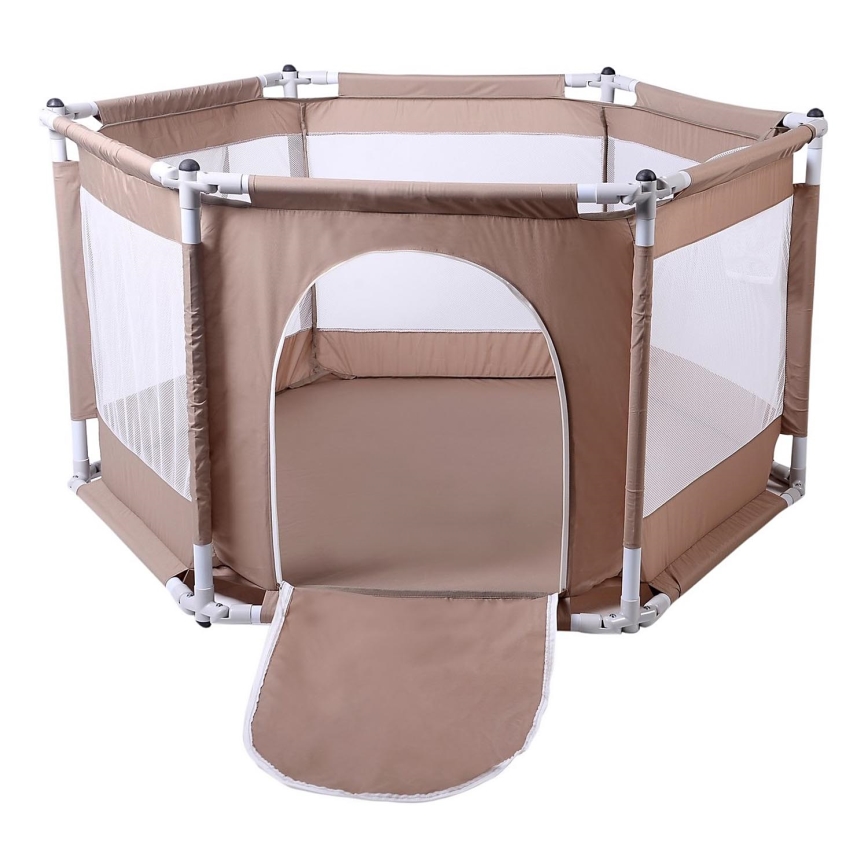 Igraća ograda 120 cm smeđa