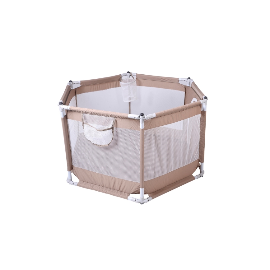 Igraća ograda 120 cm smeđa