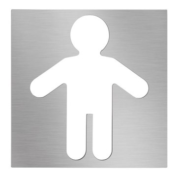 Ikona Muškarci 12x12 cm nehrđajući čelik/srebrna