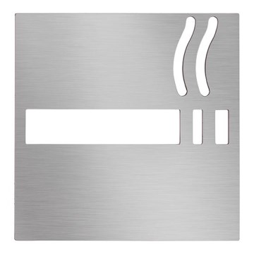 Ikona pušenja 12x12 cm inox/srebrna