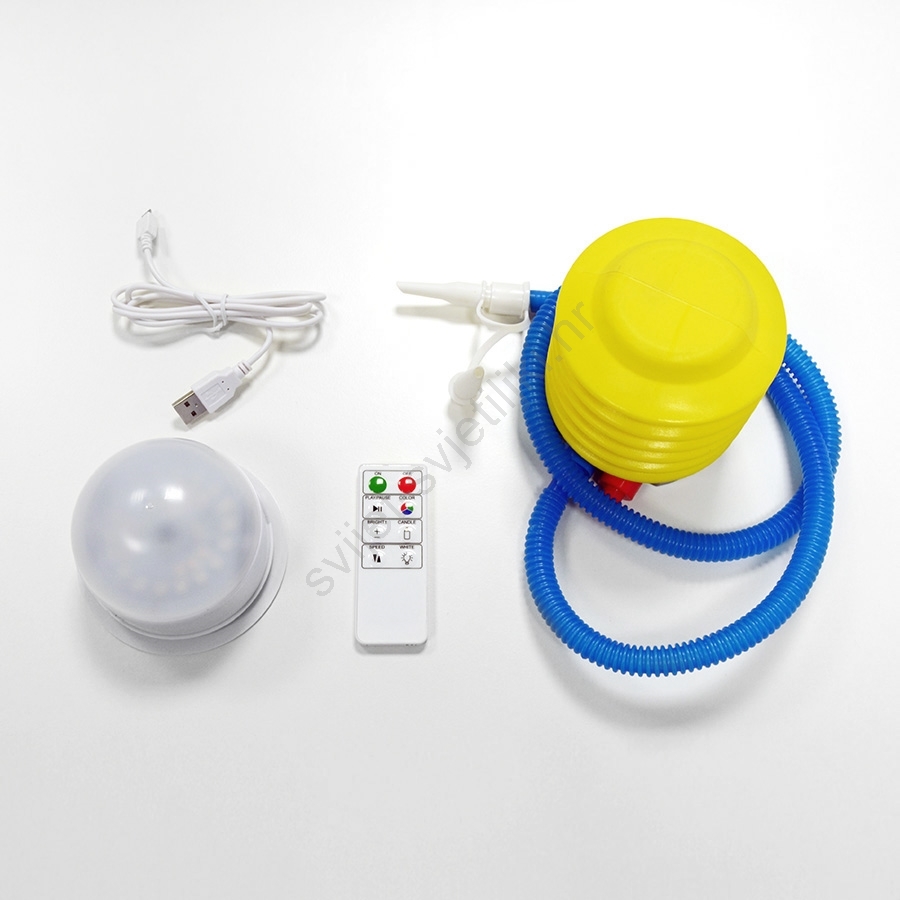 Immax 08222L - LED Prigušivi tabure na napuhavanje s daljinskim ...