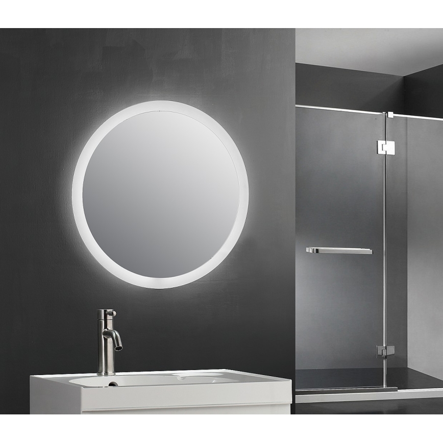LED Prigušivo kupaonsko ogledalo s pozadinskim osvjetljenjem i odvojivim ogledalcem IP44
