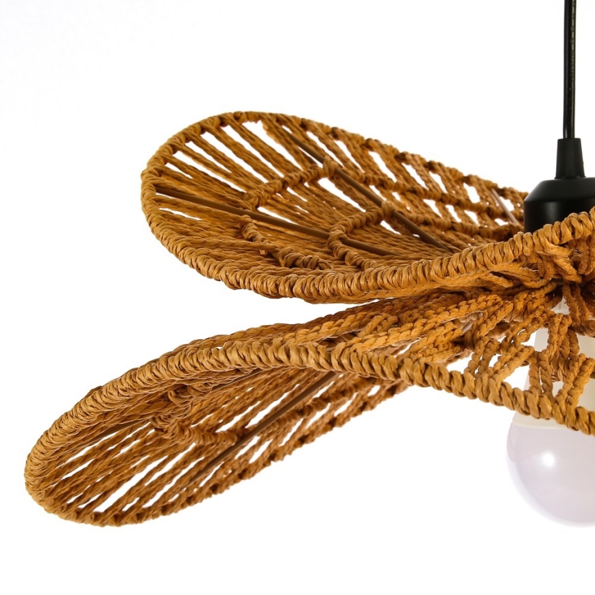Luster na sajli MARIPOSA 1xE27/40W/230V pr. 50 cm juta