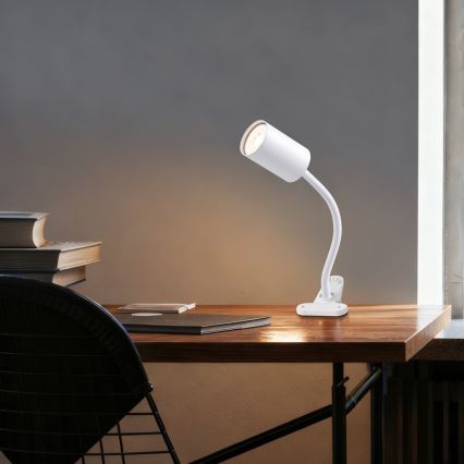 Fleksibilna lampa sa stezaljkom PUNTO 1xGU10/9W/230V bijela