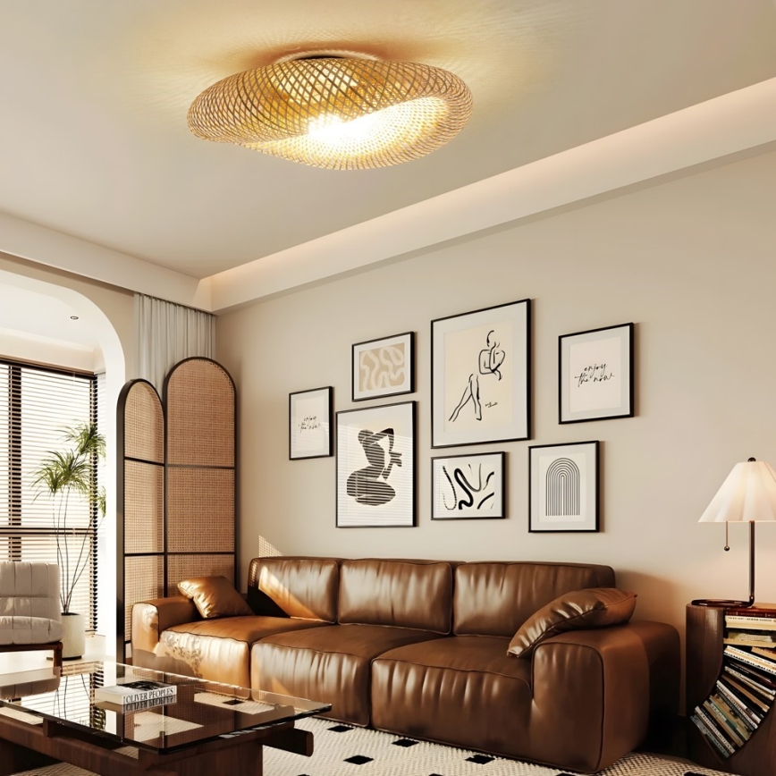 Stropna svjetiljka BOHO HILO 1xE27/40W/230V Ø 80 cm