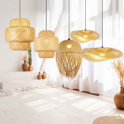 Stropna svjetiljka BOHO HILO 1xE27/40W/230V Ø 80 cm