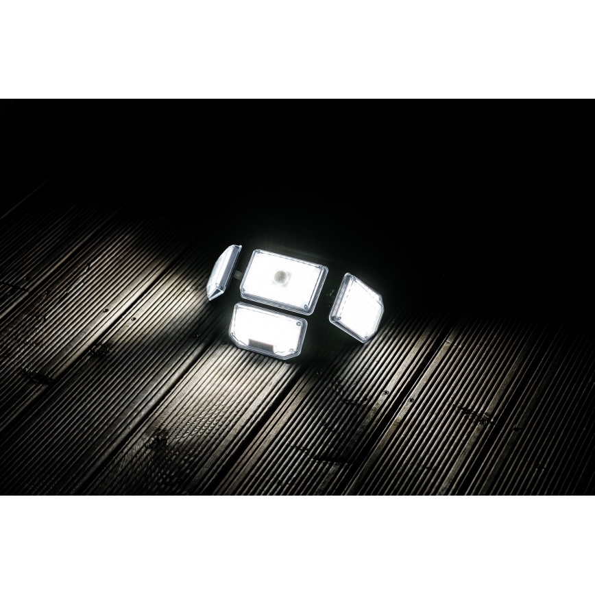 LED Solarna zidna svjetiljka sa senzorom LED/5W/5,5V IP65 2400 mAh