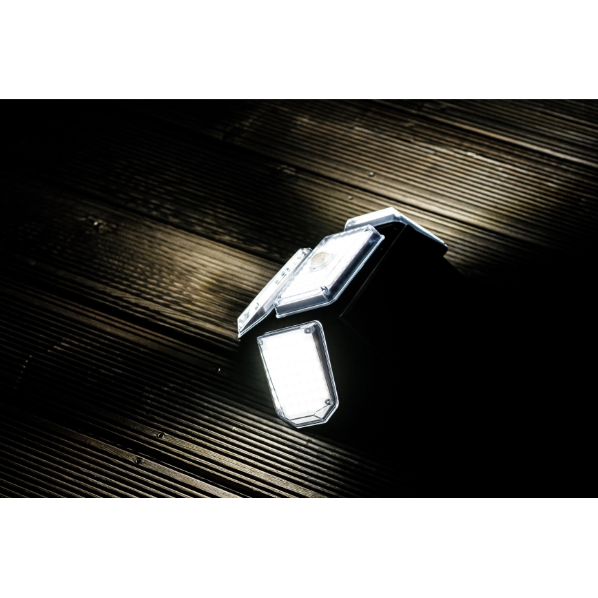 LED Solarna zidna svjetiljka sa senzorom LED/5W/5,5V IP65 2400 mAh