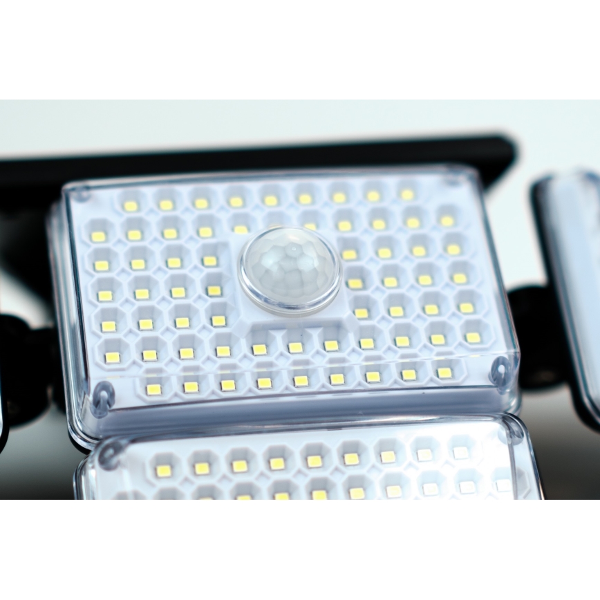 LED Solarna zidna svjetiljka sa senzorom LED/5W/5,5V IP65 2400 mAh