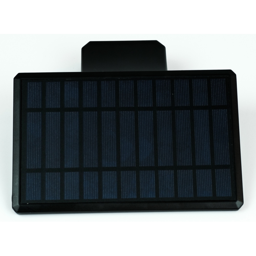 LED Solarna zidna svjetiljka sa senzorom LED/2,6W/5,5V IP65 crna