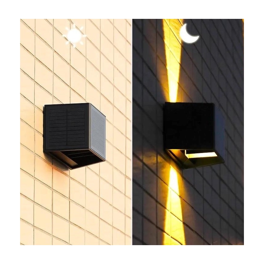 LED Solarna zidna svjetiljka sa senzorom LED/2W/5V IP54 1300 mAh