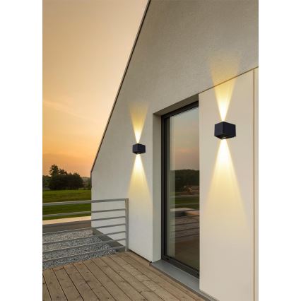 LED Solarna zidna svjetiljka sa senzorom LED/2W/5V IP54 1300 mAh