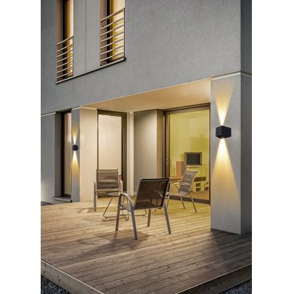 LED Solarna zidna svjetiljka sa senzorom LED/2W/5V IP54 1300 mAh