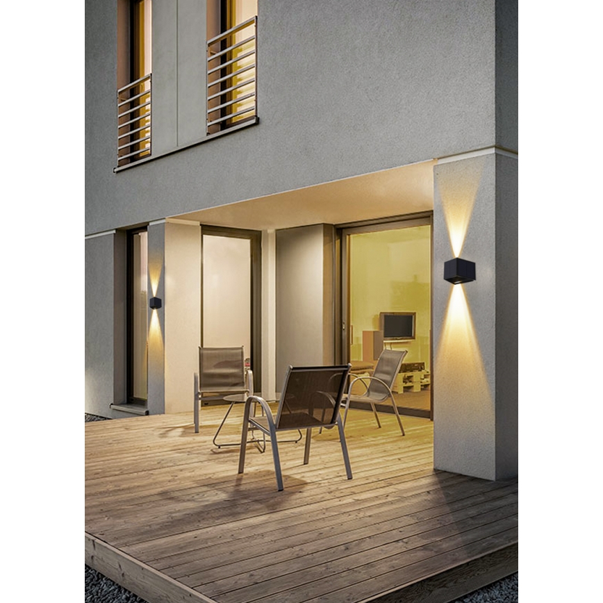 LED Solarna zidna svjetiljka sa senzorom LED/2W/5V IP54 1300 mAh