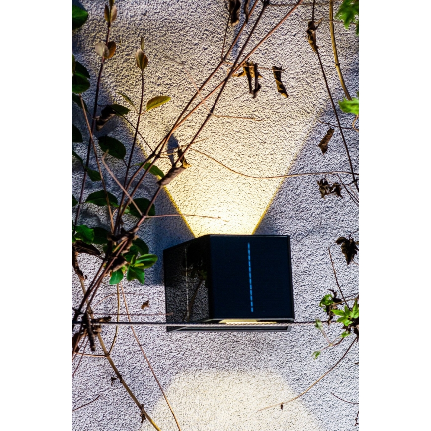 LED Solarna zidna svjetiljka sa senzorom LED/2W/5V IP54 1300 mAh