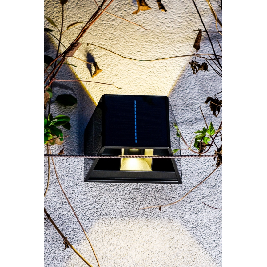 LED Solarna zidna svjetiljka sa senzorom LED/2W/5V IP54 1300 mAh