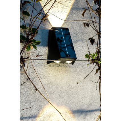 LED Solarna zidna svjetiljka sa senzorom LED/2W/5V IP54 1300 mAh