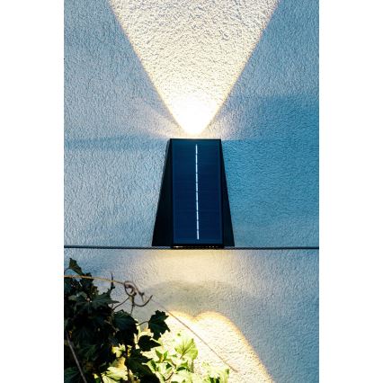 LED Solarna zidna svjetiljka sa senzorom LED/2W/5V IP54 1300 mAh