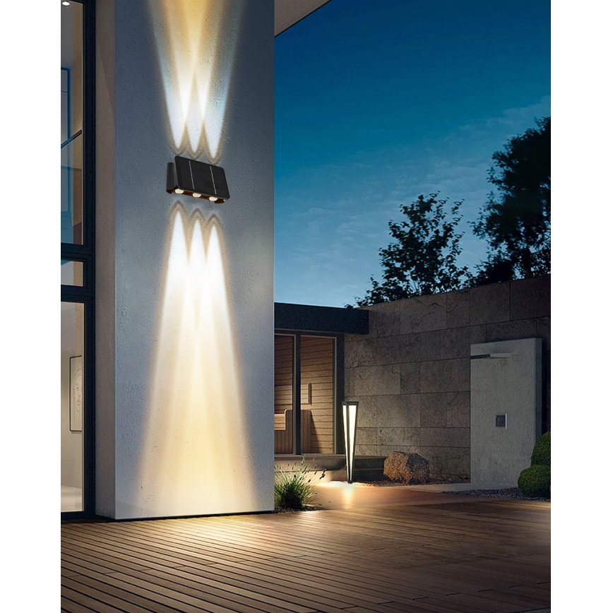 LED Solarna zidna svjetiljka sa senzorom LED/2W/5V IP54