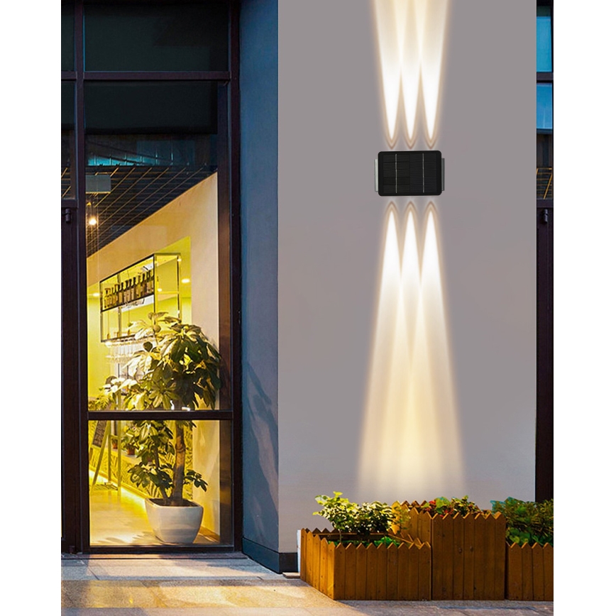 LED Solarna zidna svjetiljka sa senzorom LED/2W/5V IP54