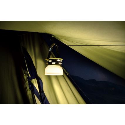 LED RGB Prijenosna solarna punjiva lampa s LED lancem LED/10W/5V 3600 mAh IP65 3600 mAh