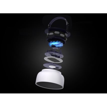 LED RGB Prijenosna solarna punjiva lampa s LED lancem LED/10W/5V 3600 mAh IP65 3600 mAh