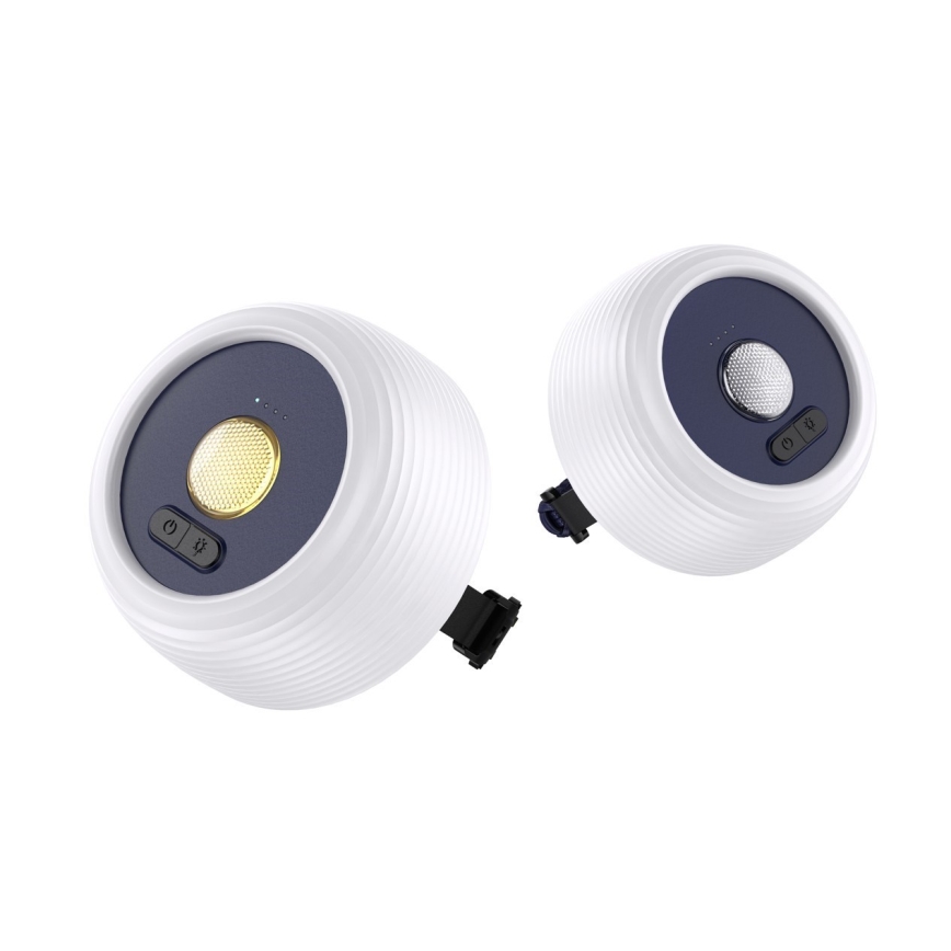 LED RGB Prijenosna solarna punjiva lampa s LED lancem LED/10W/5V 3600 mAh IP65 3600 mAh